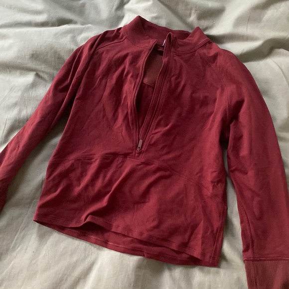 Lululemon Burgundy Cropped Jacket - Picture 2 of 7